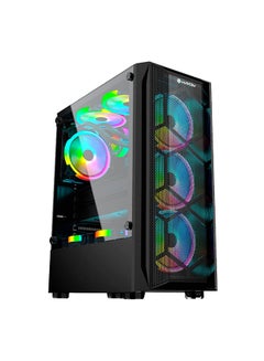 بولت كمبيوتر شخصي برجي مخصص، معالج AMD RYZEN 5 7600X/ذاكرة الوصول العشوائي 16 جيجابايت/ SSD 1 تيرابايت/ بطاقة رسومات Nvidia Geforce RTX 4060 سعة 8 جيجابايت/ حافظة Meteor II ATX/M-ATX باللون الأسود لنظام التشغيل Windows 11 Pro  - Image 1