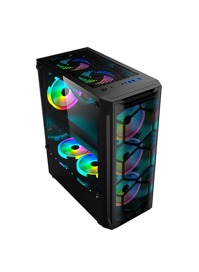 بولت - كمبيوتر شخصي برجي مخصص، معالج AMD RYZEN 5 7600X/ذاكرة الوصول العشوائي 16 جيجابايت/ SSD 1 تيرابايت/ بطاقة رسومات Nvidia Geforce RTX 4060 سعة 8 جيجابايت/ حافظة Meteor II ATX/M-ATX باللون الأسود لنظام التشغيل Windows 11 Pro - Image 1