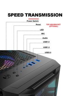 بولت كمبيوتر شخصي برجي مخصص، معالج AMD RYZEN 5 7600X/ذاكرة الوصول العشوائي 16 جيجابايت/ SSD 1 تيرابايت/ بطاقة رسومات Nvidia Geforce RTX 4060 سعة 8 جيجابايت/ حافظة Meteor II ATX/M-ATX باللون الأسود لنظام التشغيل Windows 11 Pro  - Image 3