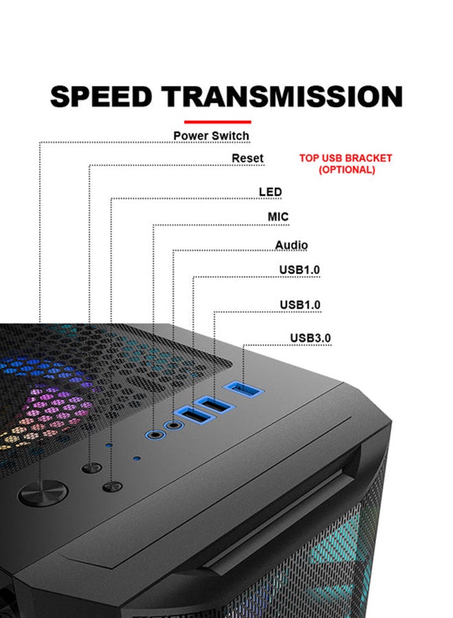 BOLT - Customized Tower PC, AMD RYZEN 5 7600X Processor/16GB RAM/ 1TB SSD/8GB Nvidia Geforce RTX 4060 Graphics Card/Meteor II ATX/M-ATX Case Black Windows 11 Pro Black - Image 1