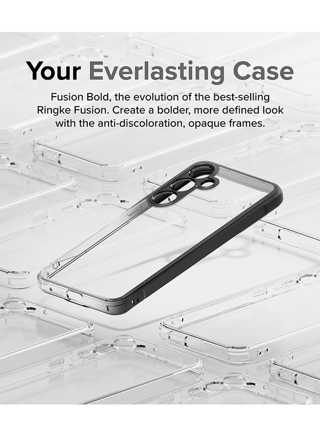 Ringke Fusion Bold Compatible With Samsung S24 Plus 5G 2024 Case Cover Firm Grip Frame Anti-Yellowing Frosted Hard Back Shockproof Bumper Cover Black  - Image 4