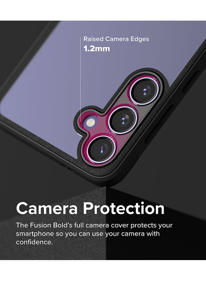 Ringke Fusion Bold Compatible With Samsung S24 Plus 5G 2024 Case Cover Firm Grip Frame Anti-Yellowing Frosted Hard Back Shockproof Bumper Cover Black  - Image 5