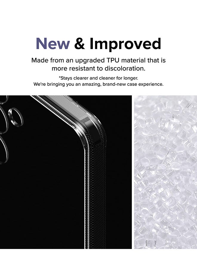 Ringke Fusion Case Compatible With Samsung Galaxy S24 Plus 5G Case 2024, Transparent Thin Hard Back Shockproof TPU Shockproof Bumper Phone Cover Clear - Image 5