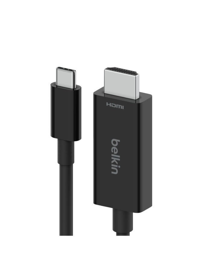 belkin High-Speed Hdmi 2.1 To Usb-C Cable - 8K And 4K - Hdmi To Type C - Supports Hdr, Hbr3, Dsc, Hdcp 2.2 Ideal For Chromebook, Macbook, Ipad Pro And Other Usb-C Devices Black  - Image 3