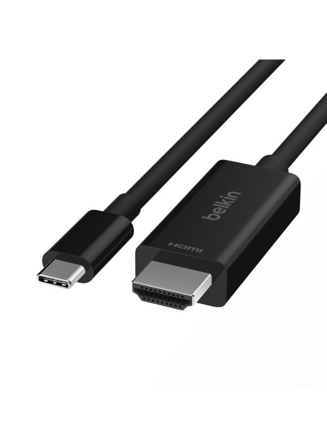 belkin High-Speed Hdmi 2.1 To Usb-C Cable - 8K And 4K - Hdmi To Type C - Supports Hdr, Hbr3, Dsc, Hdcp 2.2 Ideal For Chromebook, Macbook, Ipad Pro And Other Usb-C Devices Black  - Image 2