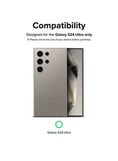 رينجك واقي شاشة مزدوج سهل الاستخدام لهاتف Samsung Galaxy S24 Ultra 5G [عبوة من قطعتين] طلاء عالي الدقة مضاد للتلطخ سهل الاستخدام  - Image 2