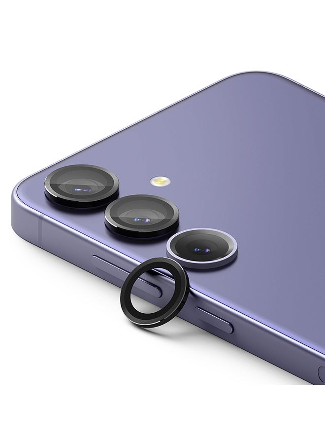 Ringke Camera Lens Frame Glass Protector Compatible With Samsung S24 Plus 5G (2024), Anti-Fingerprint Camera Lens Tempered Glass Covers Black  - Image 1