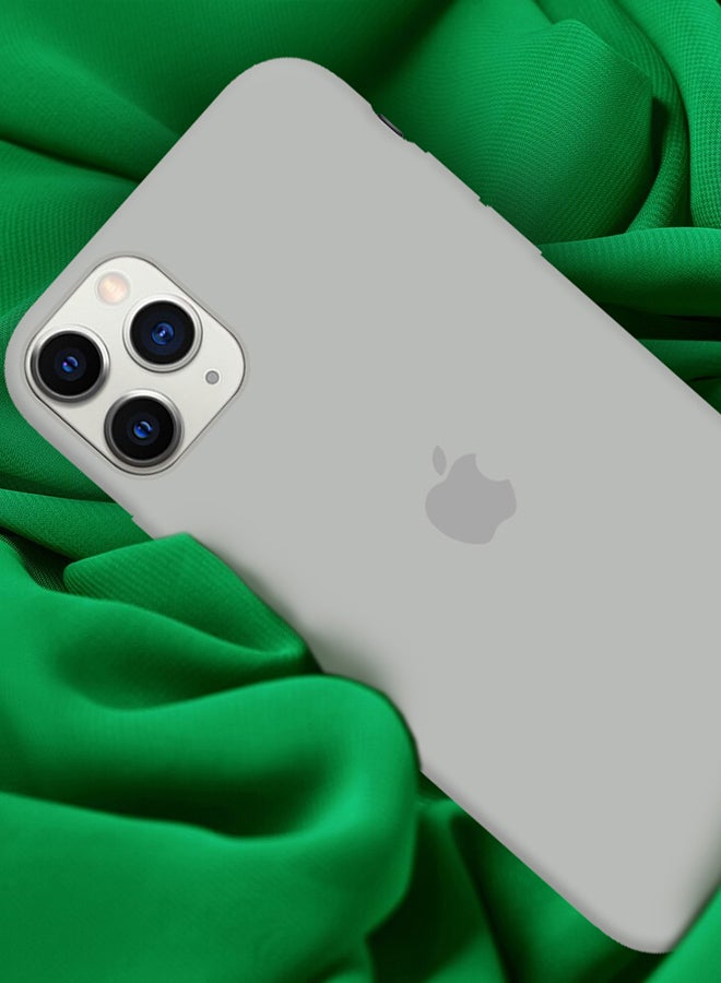 iPhone 11 Pro Case Slim Silicone Case Soft Anti-Scratch Full Body Shockproof Protective Case Cover Grey