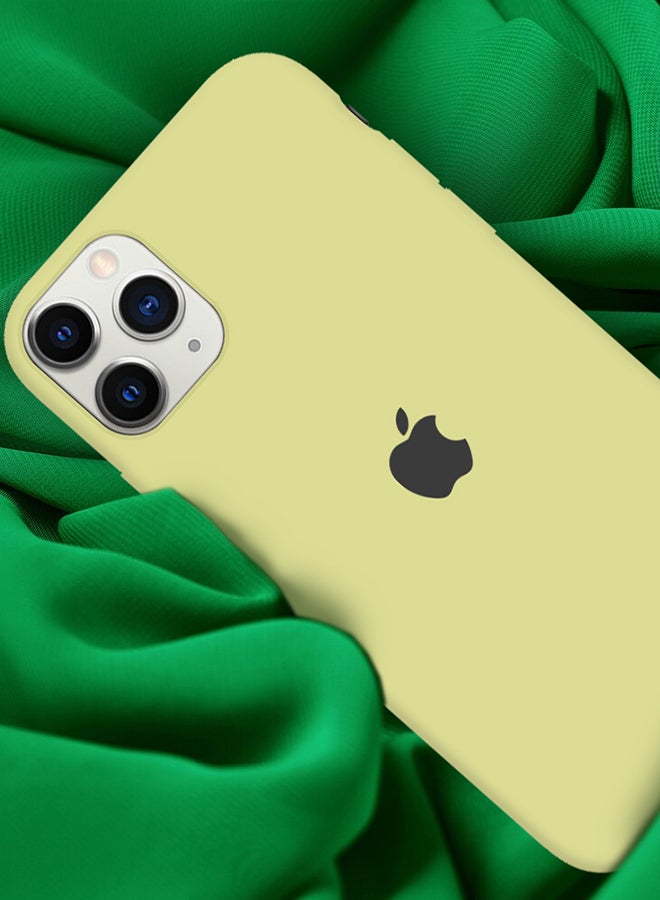 MARGOUN - iPhone 11 Pro Case Slim Silicone Case Soft Anti-Scratch Full Body Shockproof Protective Case Cover Yellow - Image 1