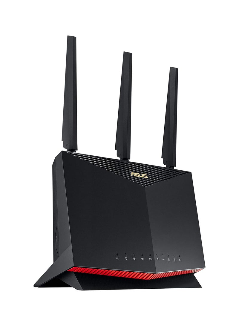 ASUS - RT-AX86U Pro (AX5700) Dual Band WiFi 6 Extendable Gaming Router, 2.5G Port, Gaming Port, Mobile Game Mode, Port Forwarding, Subscription-free Network Security, VPN, AiMesh Compatible Black - Image 1