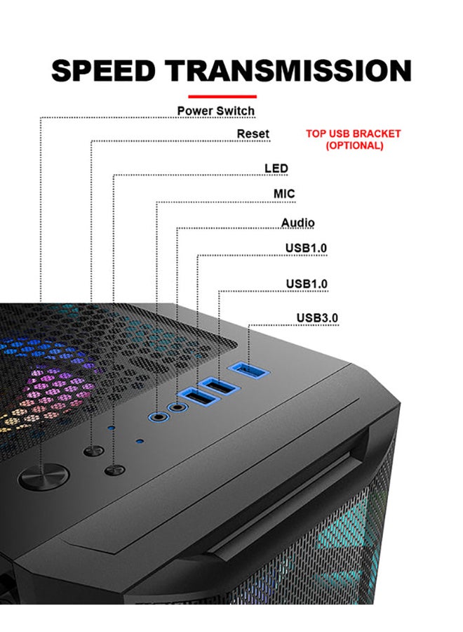 BOLT Customized Tower PC, AMD RYZEN 5 7600X Processor/16GB RAM/ 1TB SSD/8GB Nvidia Geforce RTX 4060 Graphics Card/Meteor II ATX/M-ATX Case Black Windows 11 Pro Black  - Image 3
