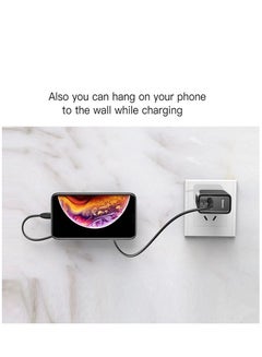 بيسوس Magnetic Car Phone Holder Universal Stick On 360 Rotation For Dashboard Cell Phone Holder Car Phone Mount For Windshield/Wall/Door Compatible With iPhone/Samsung And All Smartphones (Not For MagSafe) Black  - Image 5