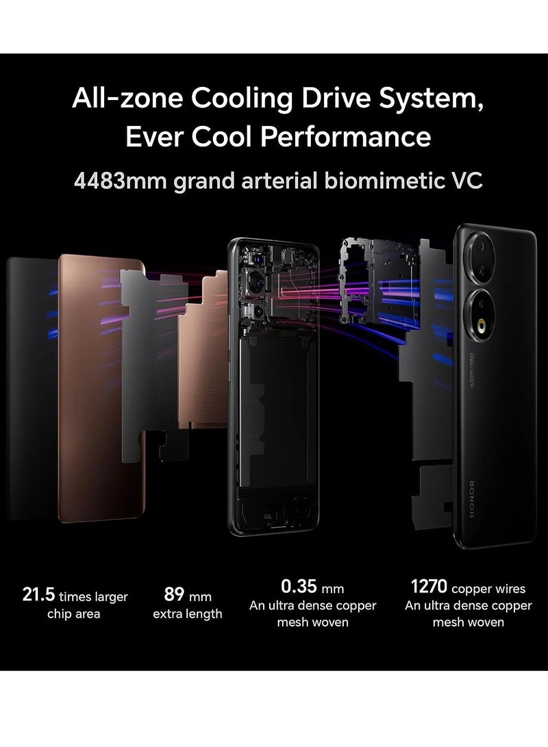 Honor - 90 5G 16Gb+512Gb Smartphone 200Mp Main Camera 6.7″ Curved OLED Display EIS And AI Vlog 66W Superfast 120Hz NFC, Blue Chinese Version - Image 1