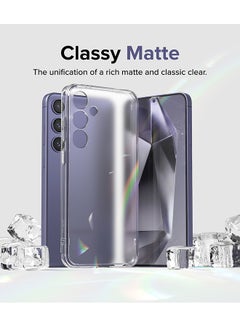 Ringke Fusion Compatible With Samsung Galaxy S24 5G Case 2024, Transparent Thin Hard Back Shockproof TPU Bumper Phone Cover For Galaxy S24 Matte Clear  - Image 3