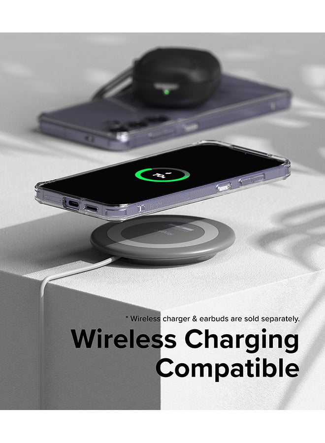 رينجك - جراب Fusion متوافق مع Samsung Galaxy S24 Plus 5G Case 2024، جراب شفاف رفيع صلب مقاوم للصدمات من مادة TPU المقاومة للصدمات - Image 1