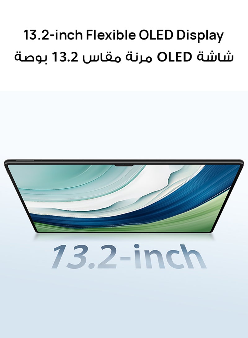 هواوي - جهاز MatePad Pro بشاشة 13.2 بوصة باللون الأسود الذهبي وذاكرة الوصول العشوائي (RAM) سعة 12 جيجابايت وسعة 256 جيجابايت واي فاي - إصدار الشرق الأوسط - Image 1
