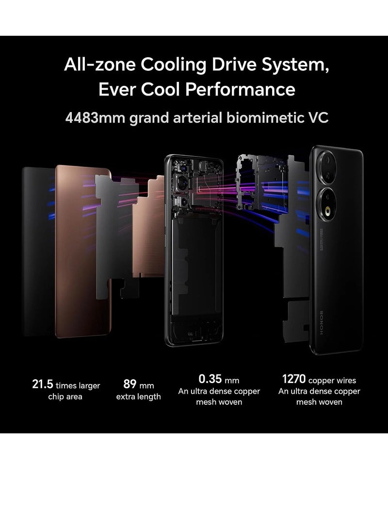 هونور هاتف ذكي 90 5G 12Gb+256Gb كاميرا رئيسية 200Mp شاشة OLED منحنية 6.7 بوصة EIS و AI Vlog شحن فائق السرعة 66W 120Hz NFC، النسخة الصينية، - Image 5