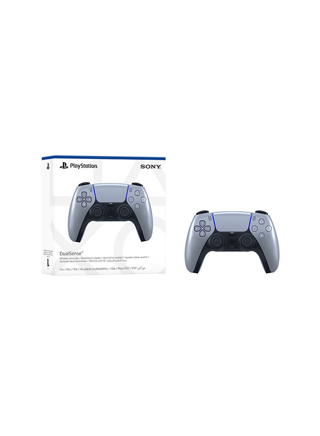 Sony - PlayStation 5 DualSense Wireless Controller - Sterling Silver (UAE Version) - Image 1
