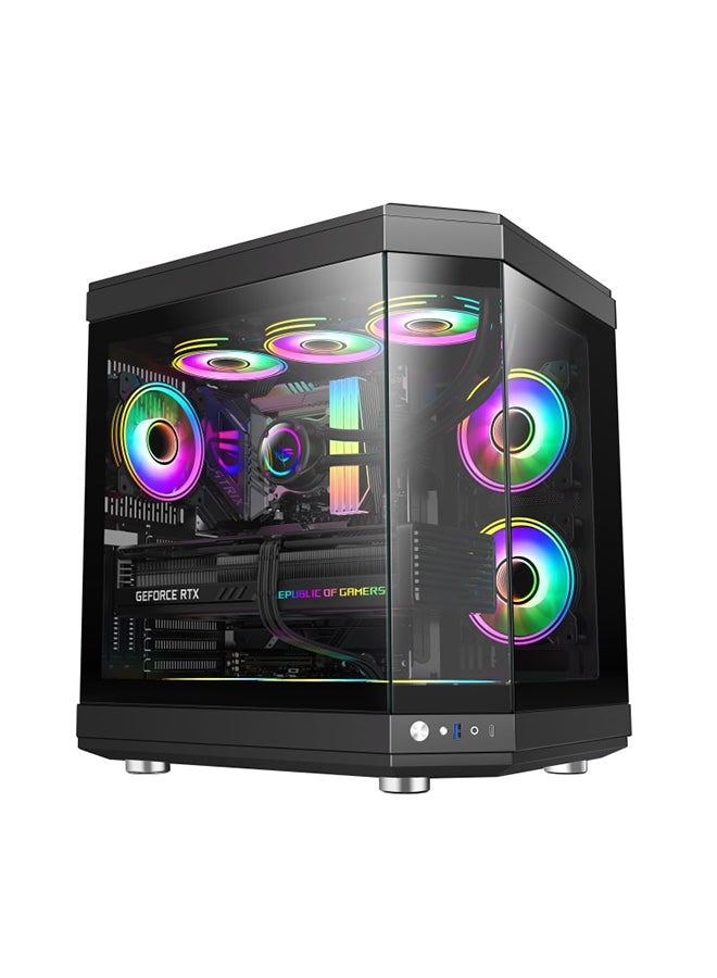 BOLT Customized Tower PC, AMD RYZEN 9 7900X Processor/32GB RAM/ 2TB SSD/16GB Nvidia Geforce RTX 4080 Graphics Card/Fish tank ATX/M-ATX Case Black Windows 11 Pro Black  - Image 1