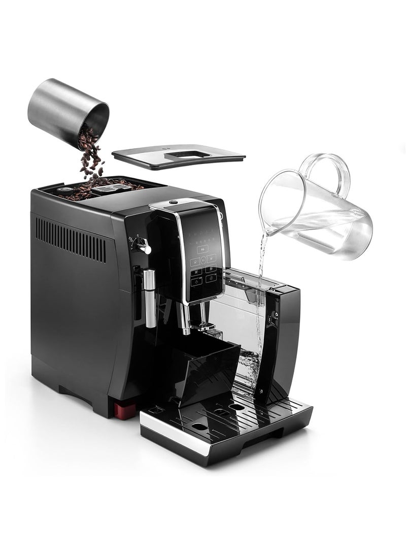 De'Longhi Dinamica Black Fully Automatic  Bean to Cup Espresso and Cappuccino Coffee Machine ECAM350.15.B, Black 1.8 L 1450 W ECAM 350.15.B Black  - Image 2
