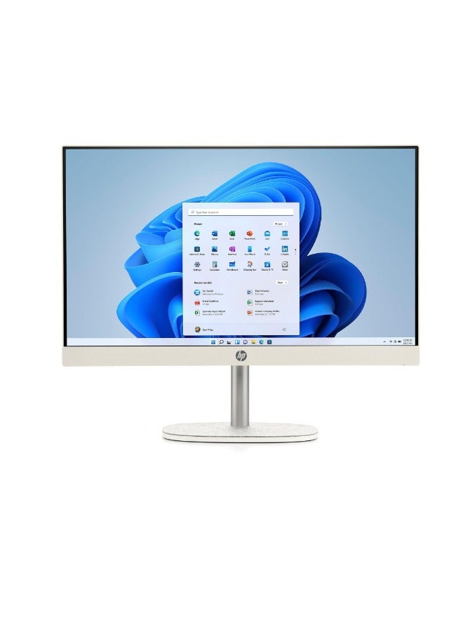 HP 24-cr0009nx All In One With 23.8 inch Touch Display, Core i3-1315U Processor/8GB RAM DDR4/512GB SSD/Windows 11 Home/Intel UHD Graphics English/Arabic Shell White  - Image 1