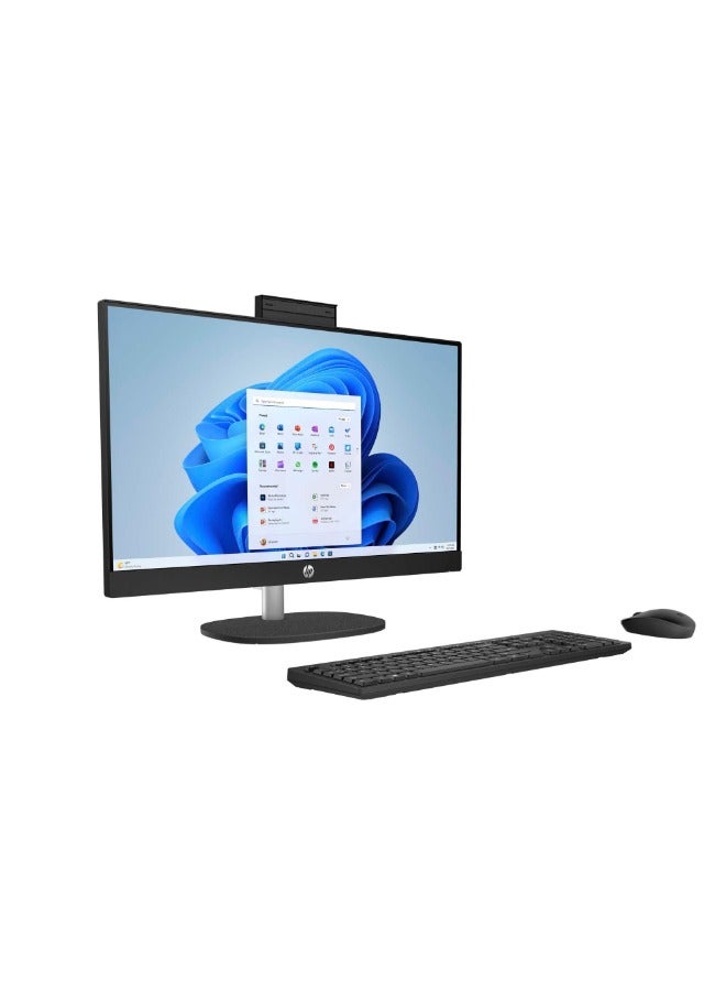 HP All In One With 23.8 inch Full HD Touch Display, Core i7-1355U Processor/16GB RAM/1TB SSD/Windows 10/Intel Iris Xe Graphics/ English/Arabic Jet Black  - Image 2