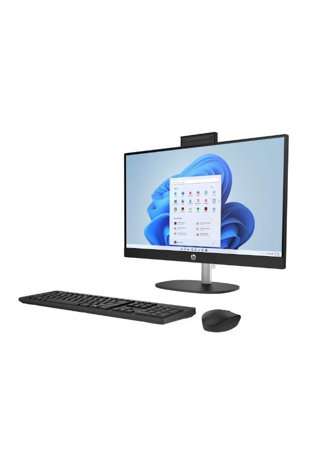 HP All In One With 23.8 inch Full HD Touch Display, Core i7-1355U Processor/16GB RAM/1TB SSD/Windows 10/Intel Iris Xe Graphics/ English/Arabic Jet Black  - Image 3