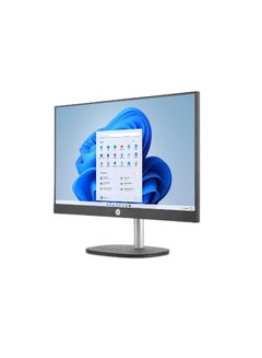 HP All In One With 23.8-inch Touch Display, Core i5 Processor/8GB RAM DDR4/512GB SSD/Windows 11/Intel UHD Graphics/ English/Arabic Jet Black  - Image 2