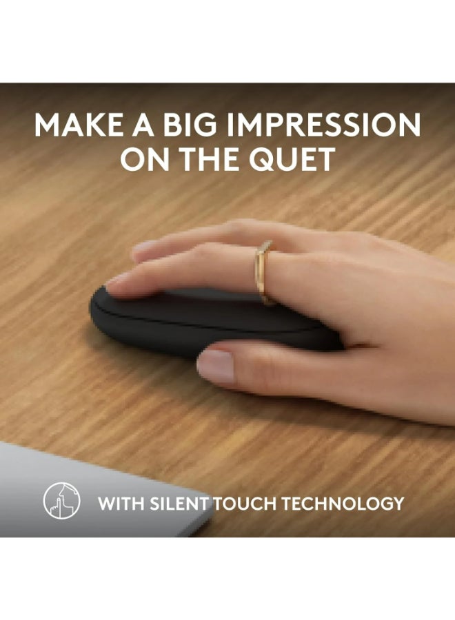 Logitech - M350s Wireless Mouse Bluetooth Wireless Up to 4000 DPI Graphite Graphite - Image 1