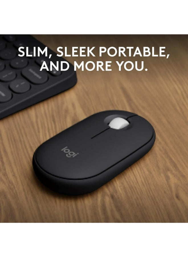 Logitech - M350s Wireless Mouse Bluetooth Wireless Up to 4000 DPI Graphite Graphite - Image 1