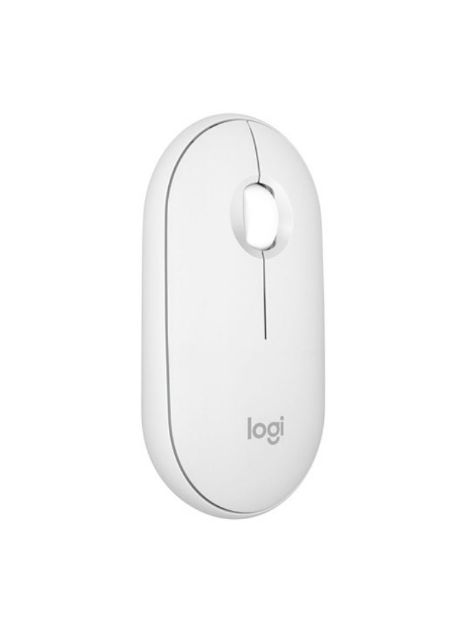 Logitech - Pebble 2 M350s Wireless Mouse Bluetooth Wireless Up to 4000 DPI White White - Image 1