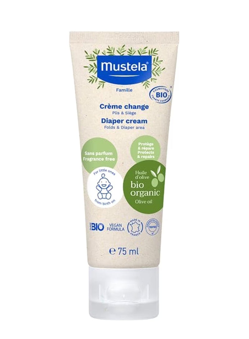 Mustela Bio Organic Diaper Cream 75Ml 