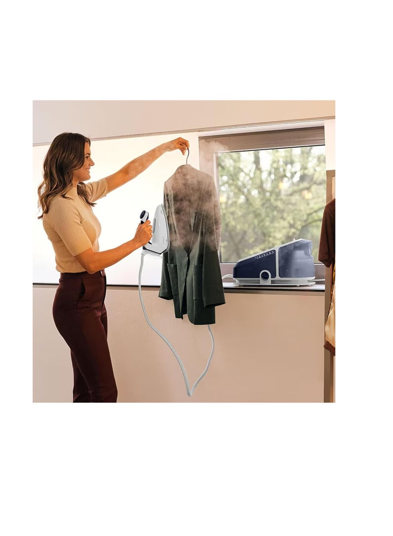 براون مكواة بخارية براون هوم براون كير ستايل 7 برو بتقنية فري جلايد 3D، وضع آي كير الذكي، كي، مضادة للتنقيط، خزان ماء قابل للفصل سعة 2 لتر، إيقاف تلقائي، 2700 واط، IS 7282 أزرق - Image 5