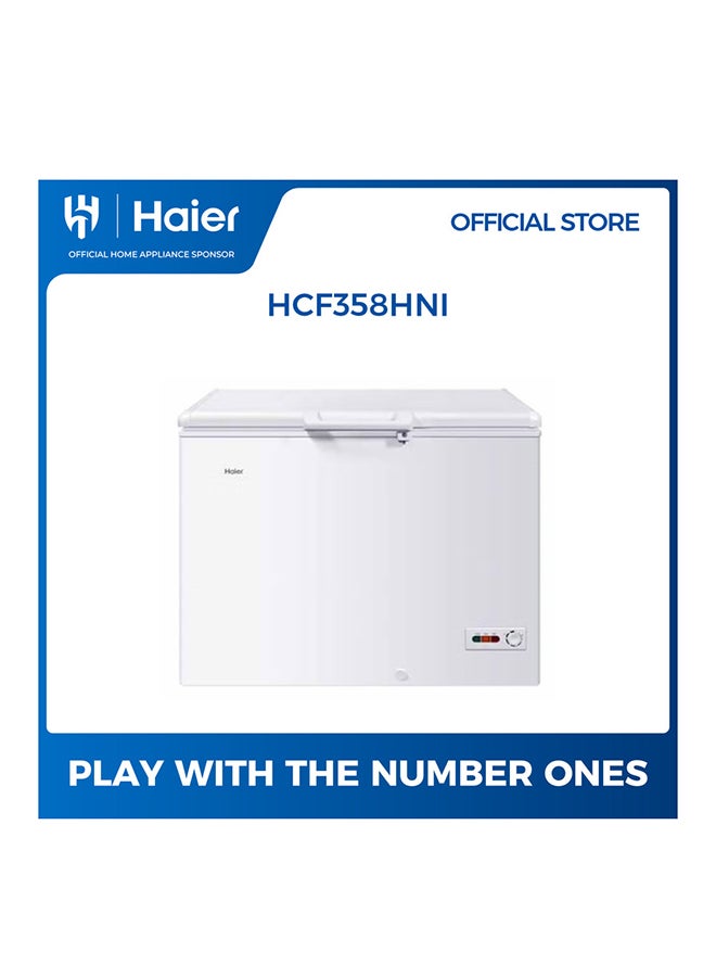 هاير فريزر أفقي 106 قدم مكعب، عاكس، 300 لتر، 268 كيلووات، HCF358HNI أبيض - Image 1