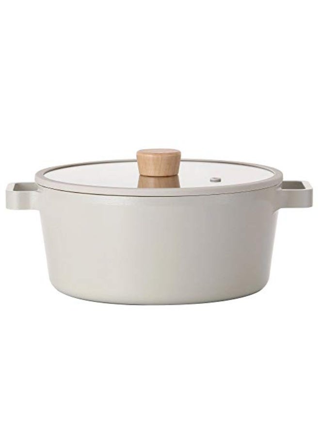 نيو فلام Neoflam Fika Induction Non Stick Cooking Pot White 24cm  - Image 2