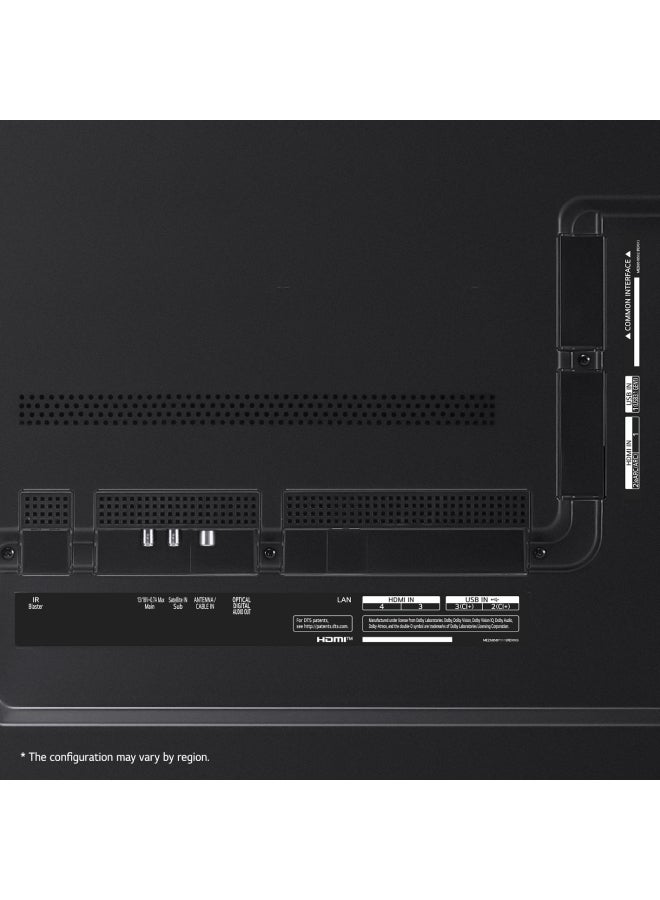 QNED TV 86 Inch QNED99 Series, Cinema Screen Design 8K And Mini LEDs 86QNED996QA Black