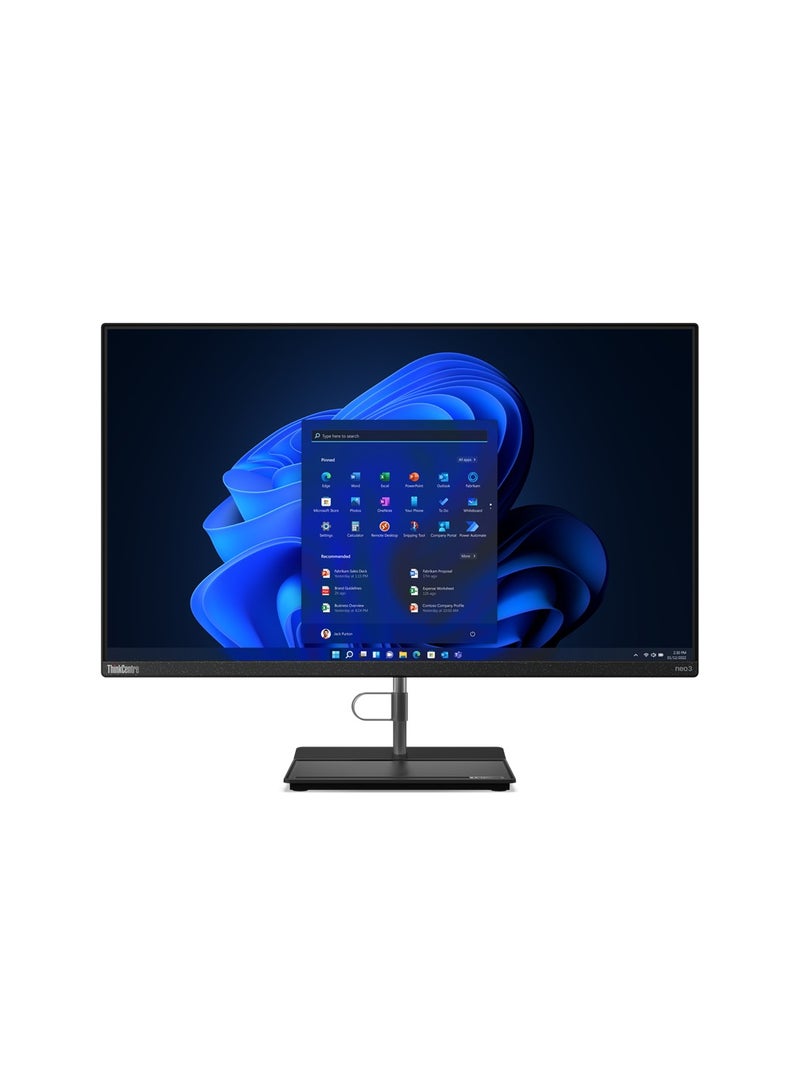 Lenovo ThinkCentre Neo 30a 27 AIO Desktop PC, 27" FHD IPS, Intel Core i7-1260P CPU, 16Gb Ram, 512Gb Ssd, Intel® Iris® Xe Graphics, USB Black Calliope Mouse FreeDOS UK English Raven Black  - Image 3