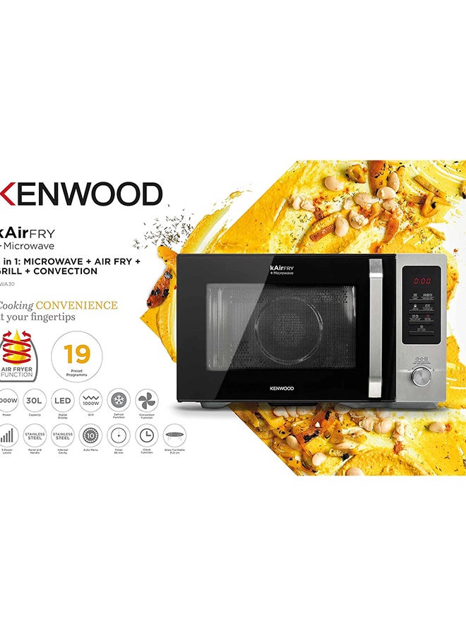 كينوود ميكروويف، 1000 واط شواية، 11 مستوى طاقة، شاشة رقمية، مؤقت 95 دقيقة، 8 قائمة تلقائية، وظيفة إذابة، قفل أمان - Image 2