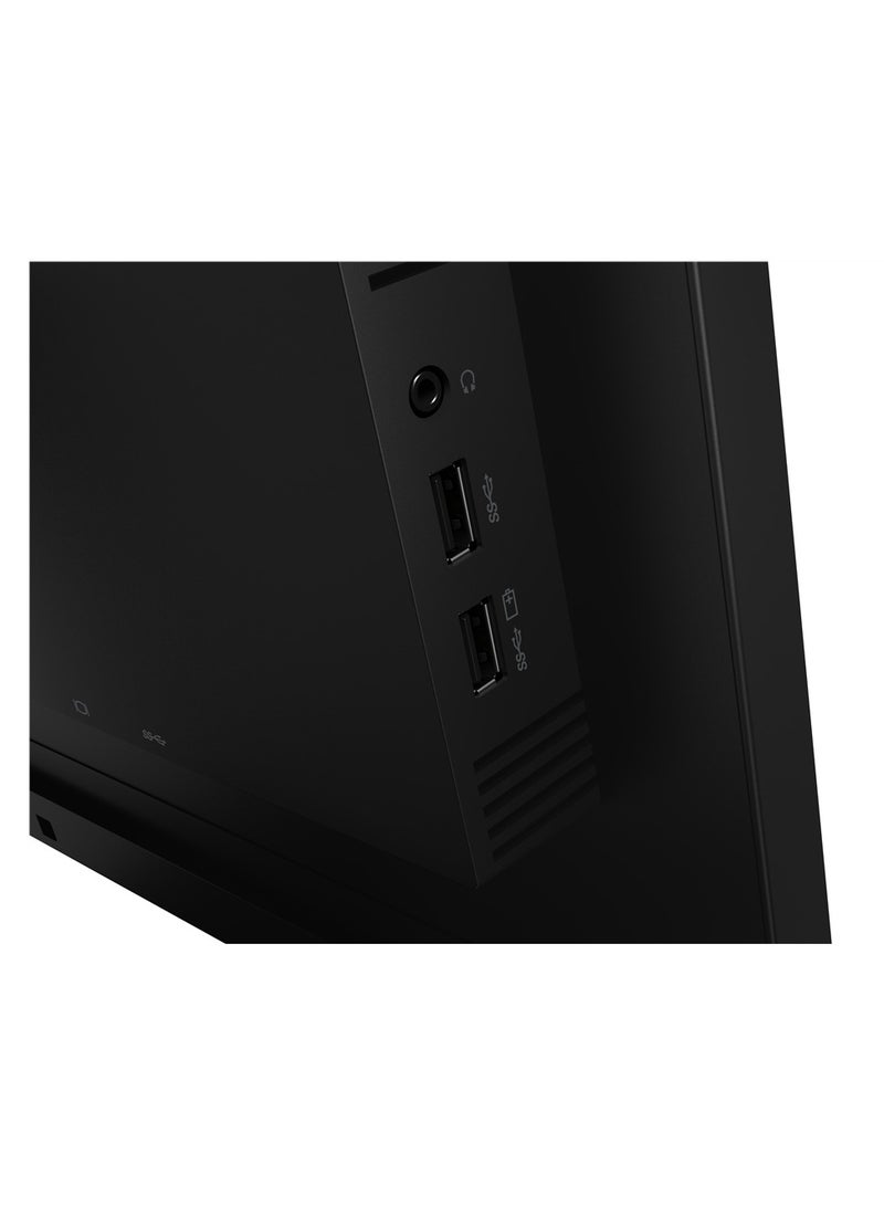 Lenovo - ThinkVision T22v-20 Conferencing Monitor, 21.5 FHD IPS Display, 60Hz Refresh Rate, Up To 4Ms Response Time, Built-In Camera, Microphone And Speakers, Integrated 1080p IR RGB Camera Raven Black - Image 1