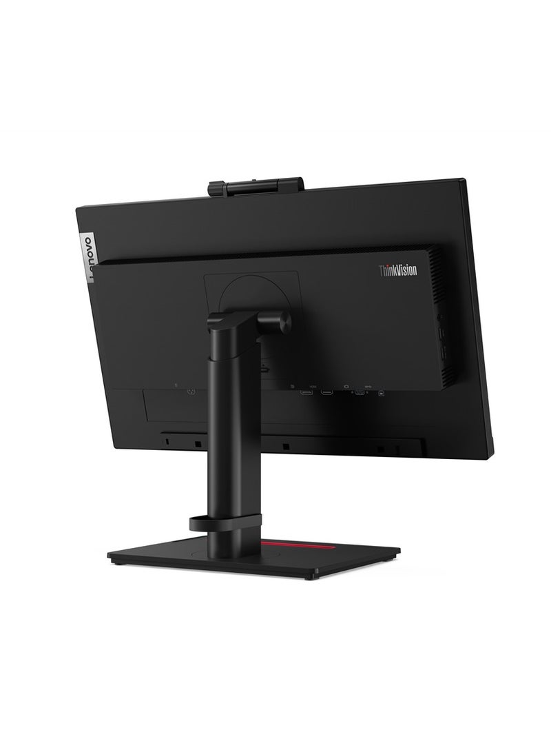 Lenovo - ThinkVision T22v-20 Conferencing Monitor, 21.5 FHD IPS Display, 60Hz Refresh Rate, Up To 4Ms Response Time, Built-In Camera, Microphone And Speakers, Integrated 1080p IR RGB Camera Raven Black - Image 1
