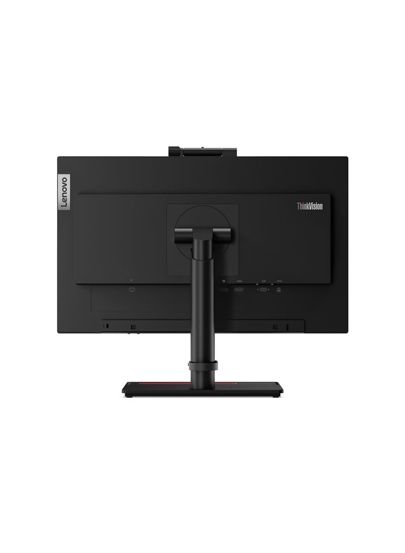 Lenovo - ThinkVision T22v-20 Conferencing Monitor, 21.5 FHD IPS Display, 60Hz Refresh Rate, Up To 4Ms Response Time, Built-In Camera, Microphone And Speakers, Integrated 1080p IR RGB Camera Raven Black - Image 1