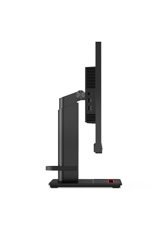 Lenovo - ThinkVision T22v-20 Conferencing Monitor, 21.5 FHD IPS Display, 60Hz Refresh Rate, Up To 4Ms Response Time, Built-In Camera, Microphone And Speakers, Integrated 1080p IR RGB Camera Raven Black - Image 1