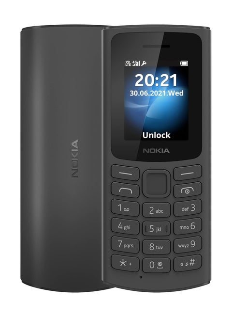 Mobile 106  New Version 4G Dual Sim Charcoal