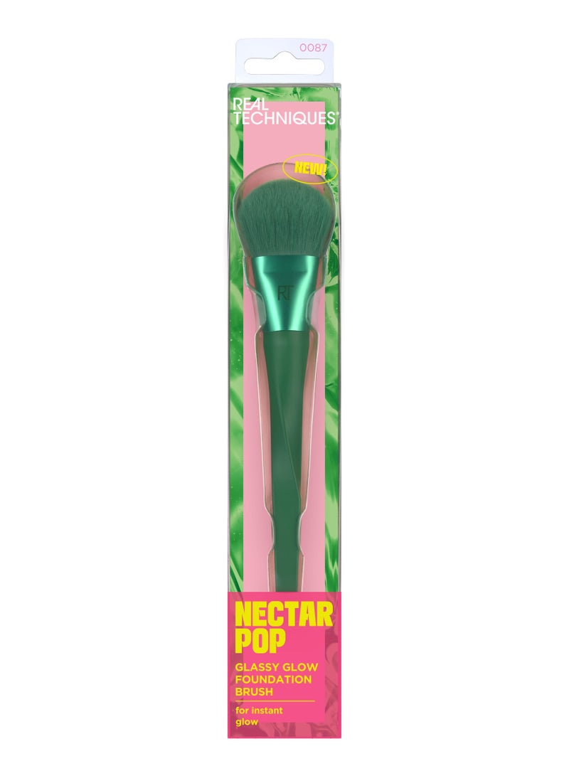 Nectar Pop Glassy Glow Foundation Makeup Brush, 1 Count Green - pnsku/N70039080V/45/_/1705557674/241b1516-d569-41a6-af3c-aaa2c71c84b0