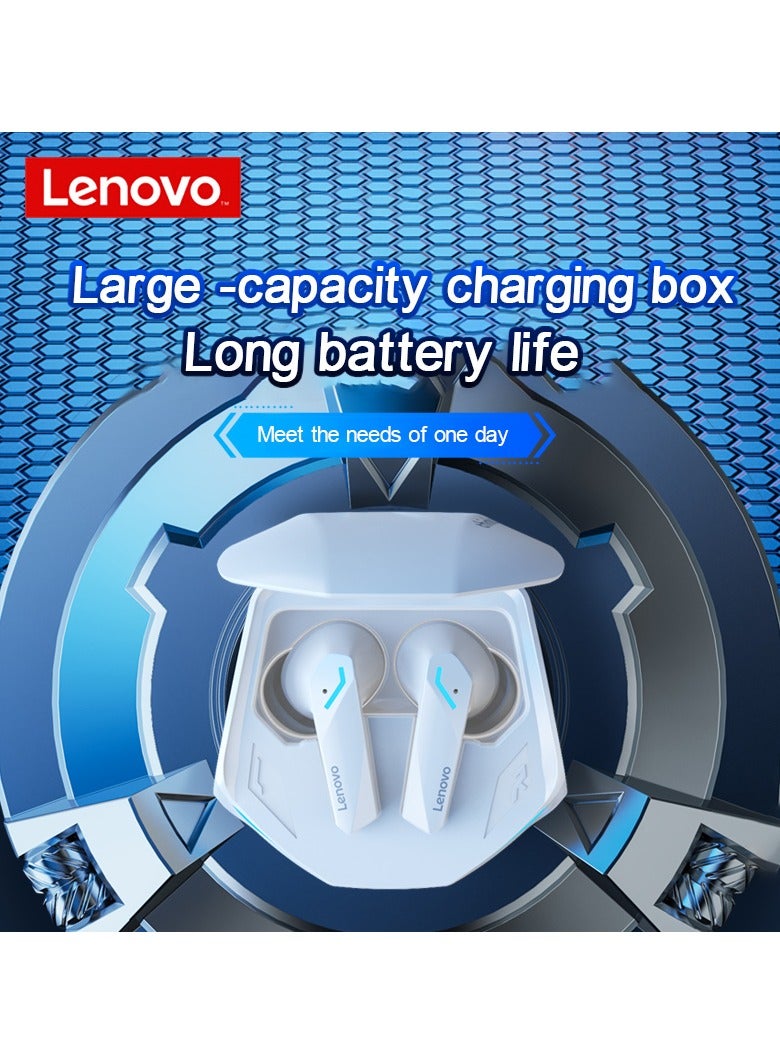 Lenovo GM2 Pro 5.3 Earphone Bluetooth Wireless Earbuds Low Latency Headphones HD Call Dual Mode Gaming Headset With Microphone White - Image 5