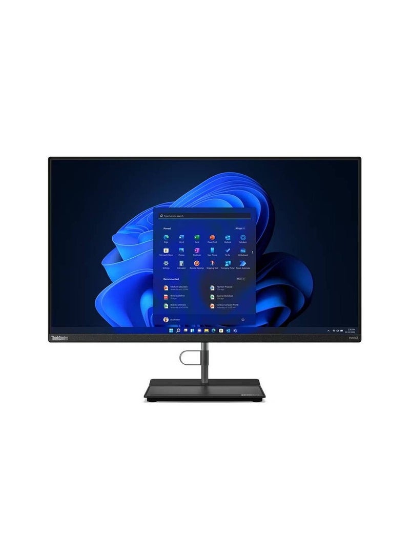 لينوفو - كمبيوتر ThinkCentre Neo 30a 27 AIO، شاشة 27 بوصة FHD IPS، معالج Intel Core i7-1260P، ذاكرة وصول عشوائي 8 جيجا، 512 جيجا SSD، رسومات Intel Iris Xe، ماوس KB لاسلكي، FreeDOS - Image 1