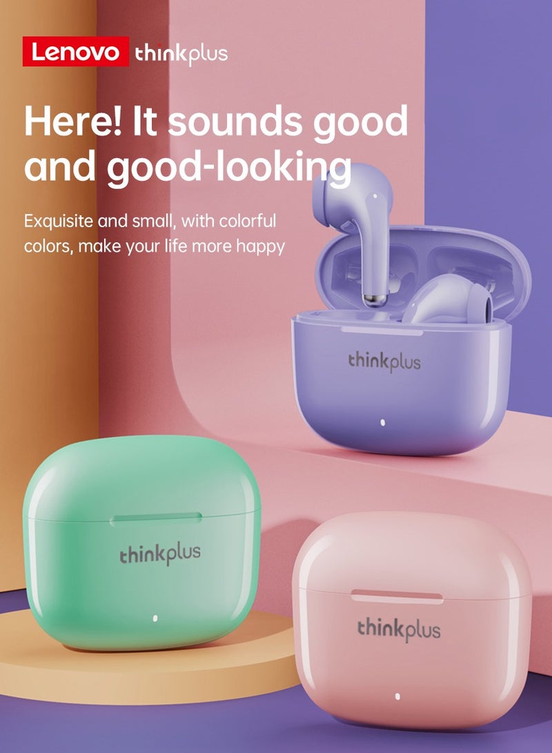 Lenovo LP40 Pro TWS Earphones Wireless Bluetooth 5.1 Sport Noise Reduction Headphones Touch Control 250mAH Purple - Image 2