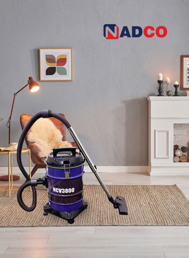 Nadco Vacuum Cleaner 21 L 1800 W NCV-3800 Purple - Image 4