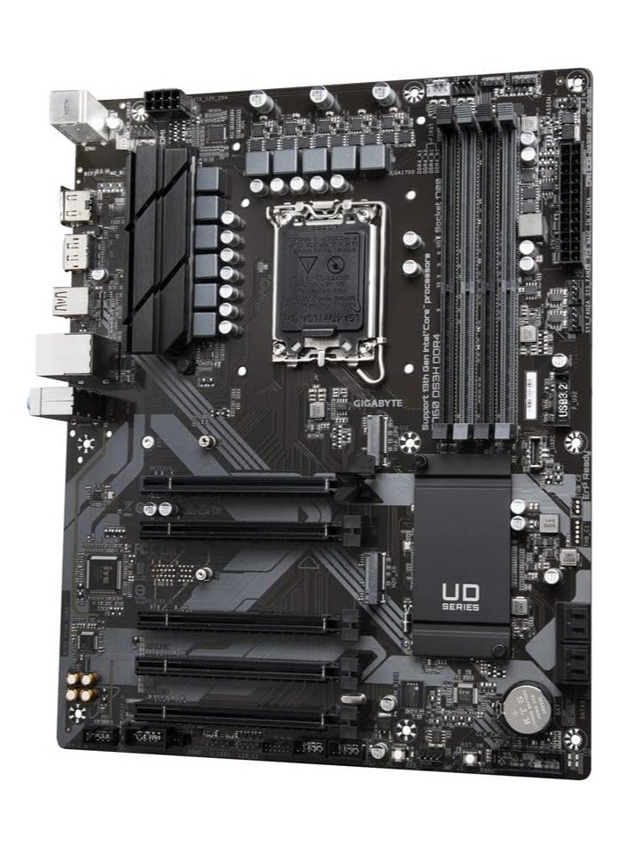 GIGABYTE - Gigabyte B760 DS3H DDR4 motherboard Intel B760 Express LGA 1700 ATX socket, Intel B760 Express chipset, 4x DDR4 DIMM, AMI UEFI BIOS - Image 1