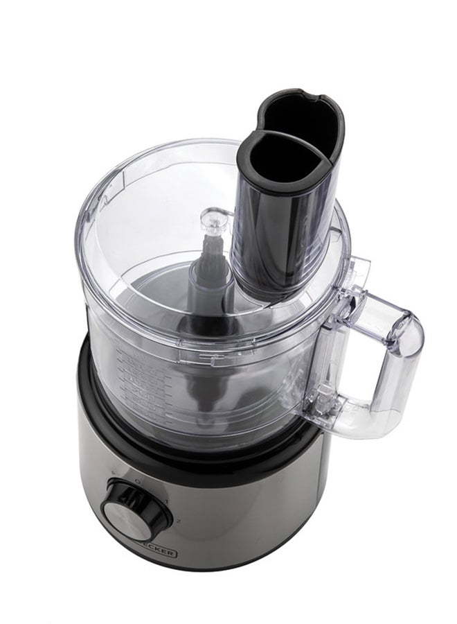 بلاك اند ديكر محضر طعام بقدرة 800 واط، 24 وظيفة مع وعاء سعة 2 لتر، وعاء خلاط سعة 1.5 لتر، تقطيع من الفولاذ المقاوم للصدأ، قرص تقطيع، شفرة مفرمة، صانعة عجين، خفاقة، تحكم بسرعتين مع نبضة. 1.5 L 800 W FX822-B5 - Image 5